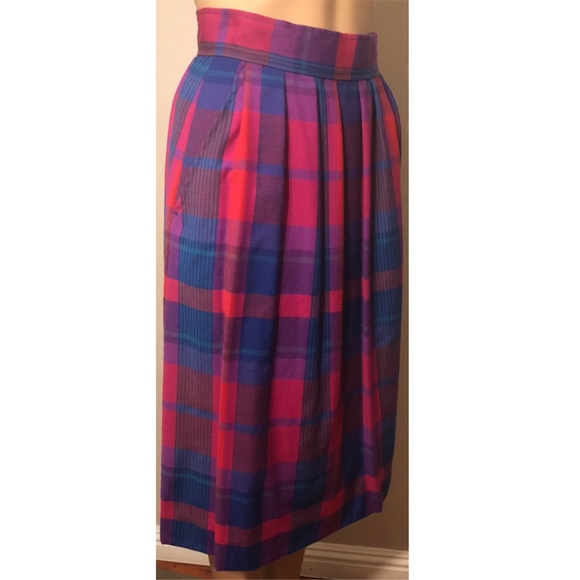 PENDLETON Miss Vintage Plaid Wool Maxi Skirt - Picture 4 of 8